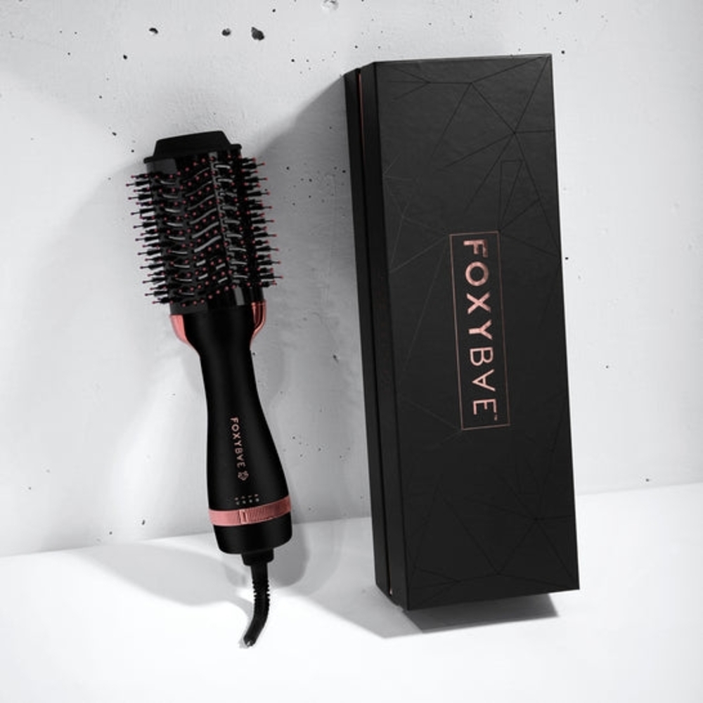 Black and Pink Hair Dryer Brush